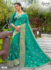 Saroj Jyotika Vichitra Silk Festive Wear Designer Wedding Saree Collection at Wholesale Price